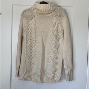 Cream turtleneck sweater